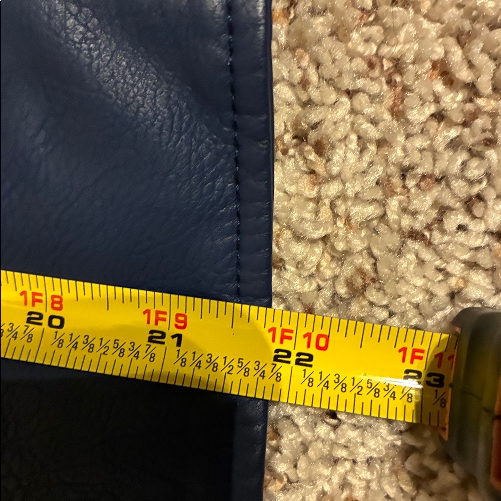 Blank NYC Blue Faux Leather Jacket - Picture 13 of 13